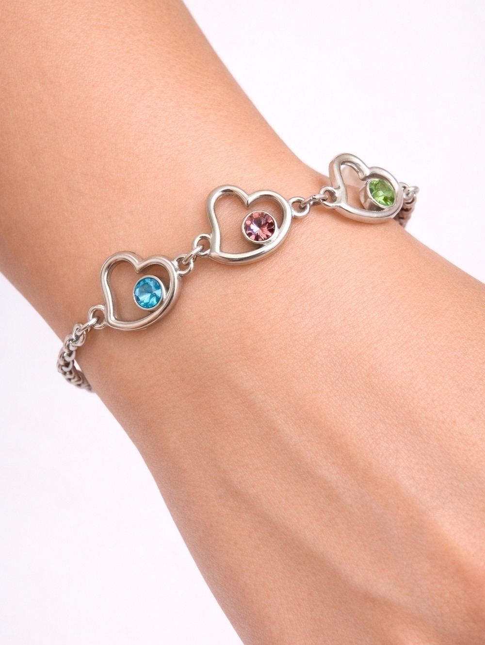 3/$30 Pastel Hearts Coquette Valentine's Chain Bracelet
